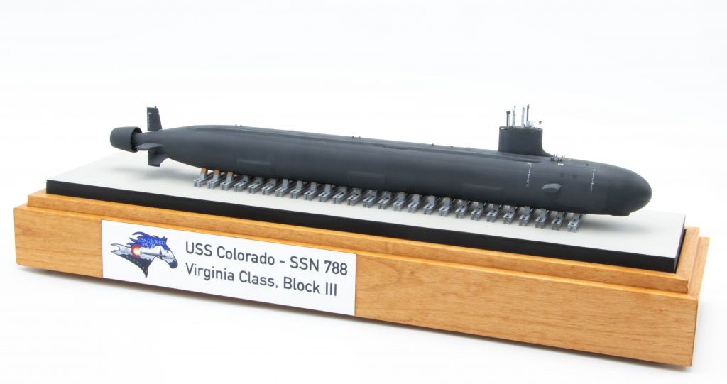 USS Colorado angled starboard bow view